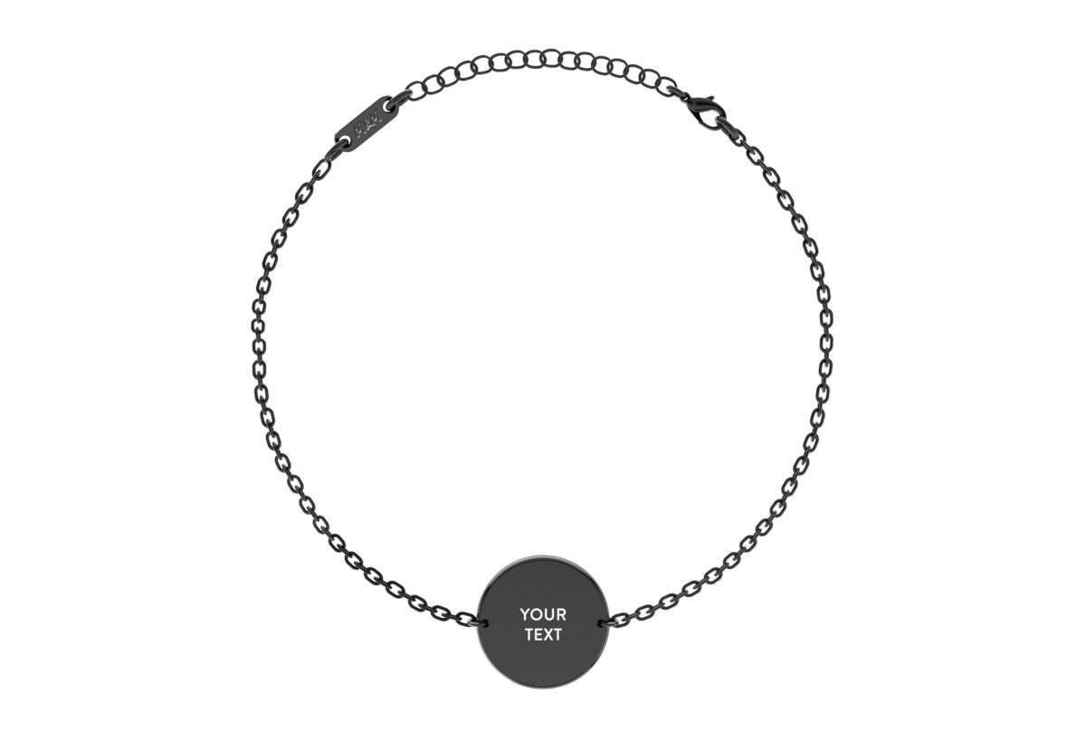 Text - Coin Bracelet