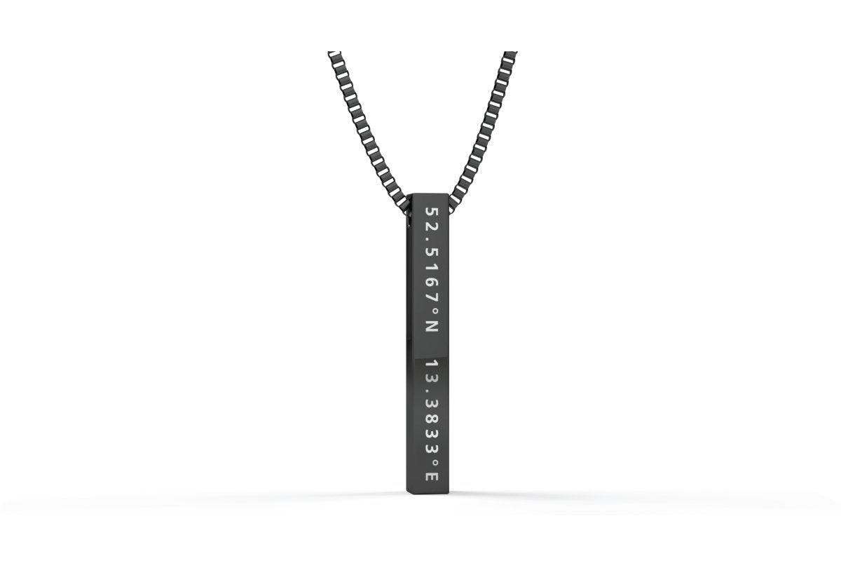 Your Coordinates - Bar Necklace - Memories & Metal - Your Personalised Jewellery