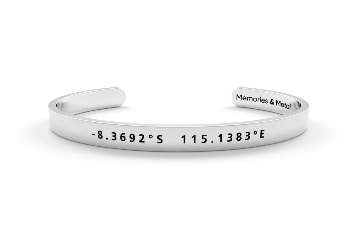 Coordinates Cuff Bracelet
