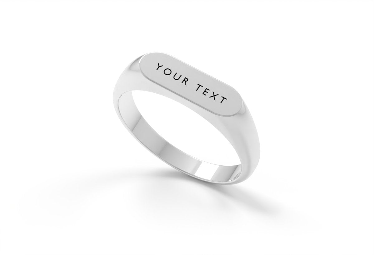 Your Dates/Names/Words - Bar Ring - Memories & Metal - Your Personalised Jewellery