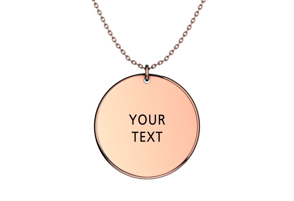 Your Dates/Names/Words - Coin Necklace - Memories & Metal - Your Personalised Jewellery